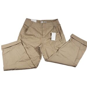 New Day Womens Stretch Straight Ankle Pants Khaki Size 10